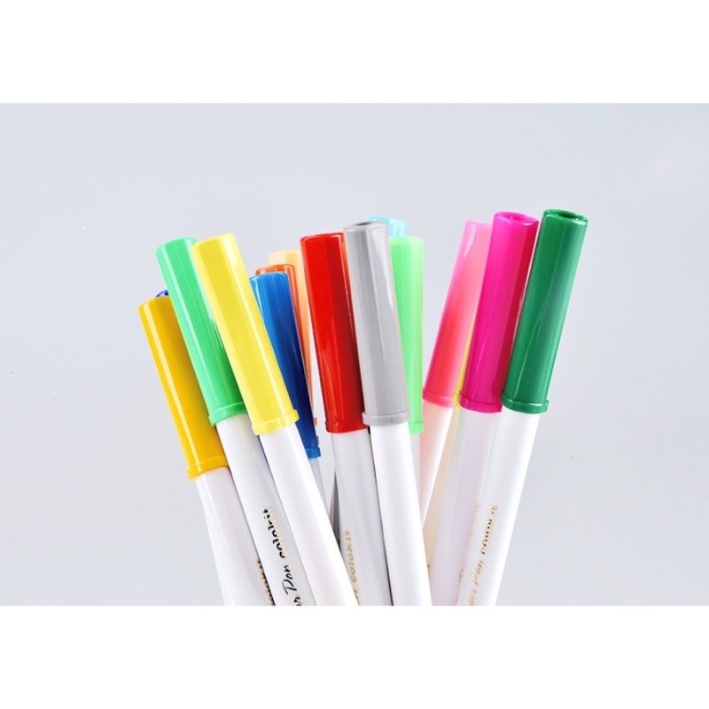 Set 20 bút Fiber pen Colorkit 🌻 hợp trang trí, planner, bullet journal 🐻💕 có thể viết nét thanh - nét đậm cho hssv, vp