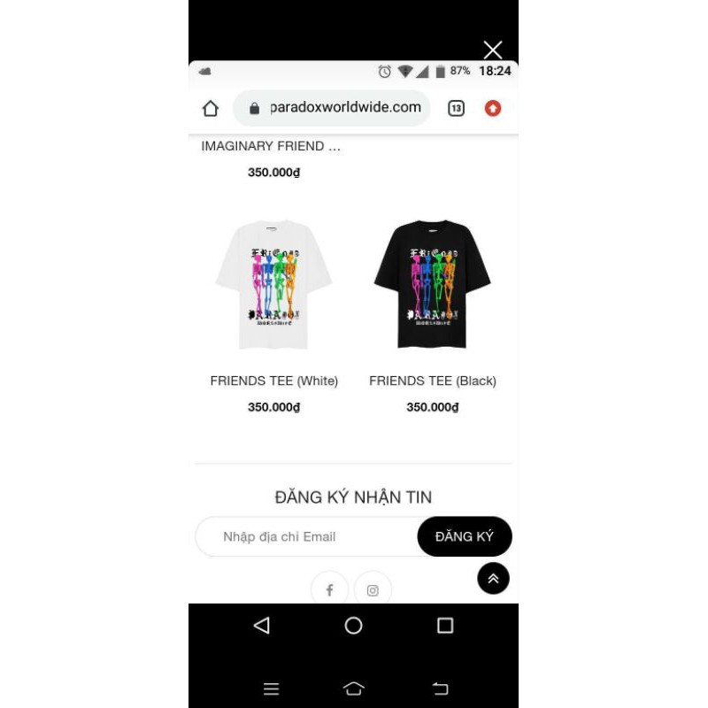 pass áo paradox black cond 9.9