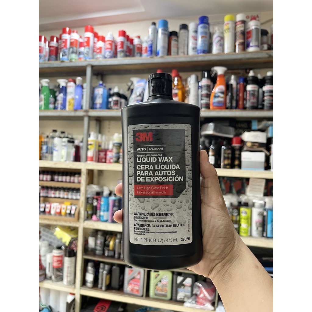 Dung dịch đánh bóng bảo vệ sơn 3M Perfect-It Show Car Liquid Wax 39026 473ml ducthanhauto