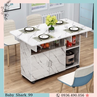🥣HOT DEAL💥Bàn ăn vân đá- gấp gọn-chung cư nhà ở thông minh, LIBERI ONE