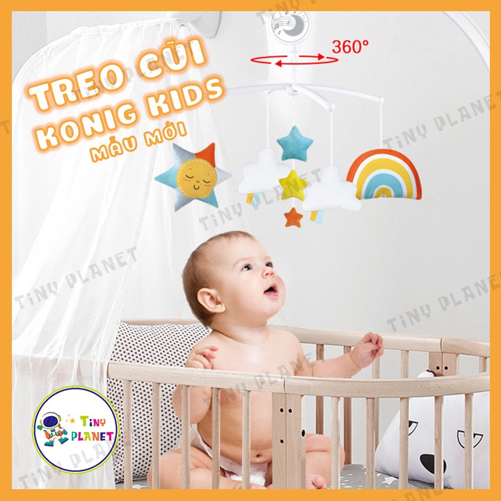 [MẪU MỚI] Bộ treo nôi cũi tự xoay Konig Kids (hàng xuất Mỹ) - 35 bài hát