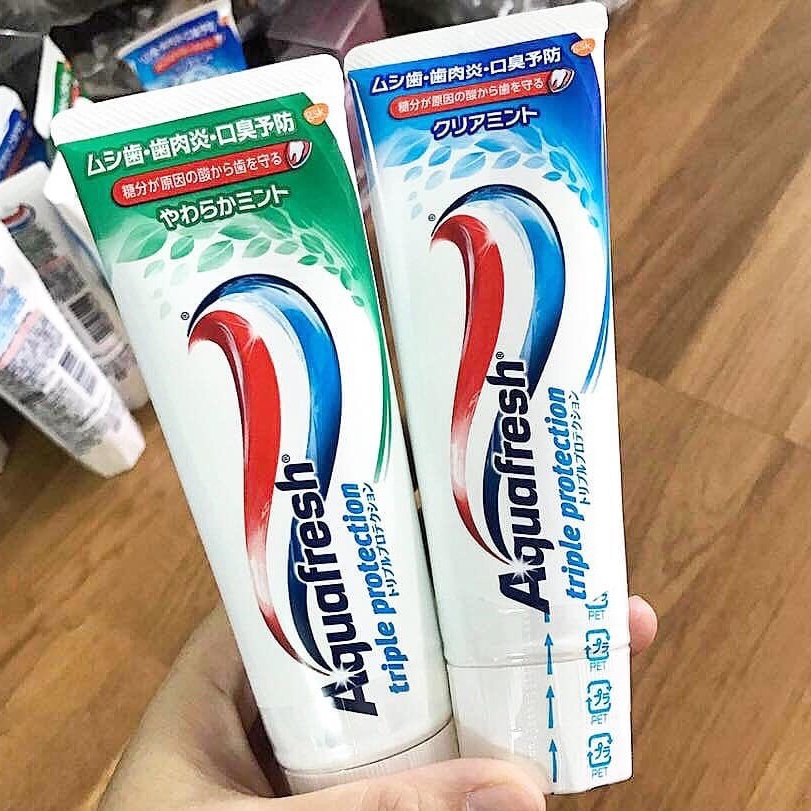 Kem đánh răng Aquafresh Nhật Bản bảo vệ răng gấp 3 lần +20g