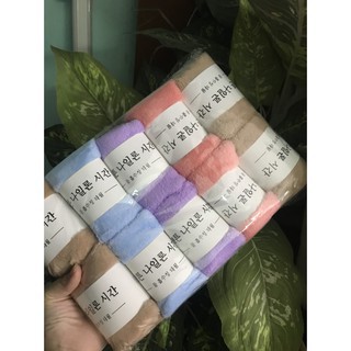 PVN25914 Khăn Mặt Lông Cừu Hàn Quốc 50x30cm Siêu Thấm Hút T2