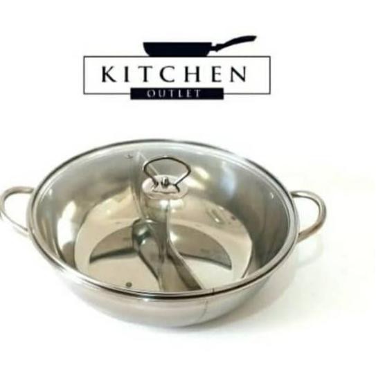 Nắp Kính Bằng Thép Không Gỉ 2 Lớp Kích Thước 28cm | BigBuy360 - bigbuy360.vn