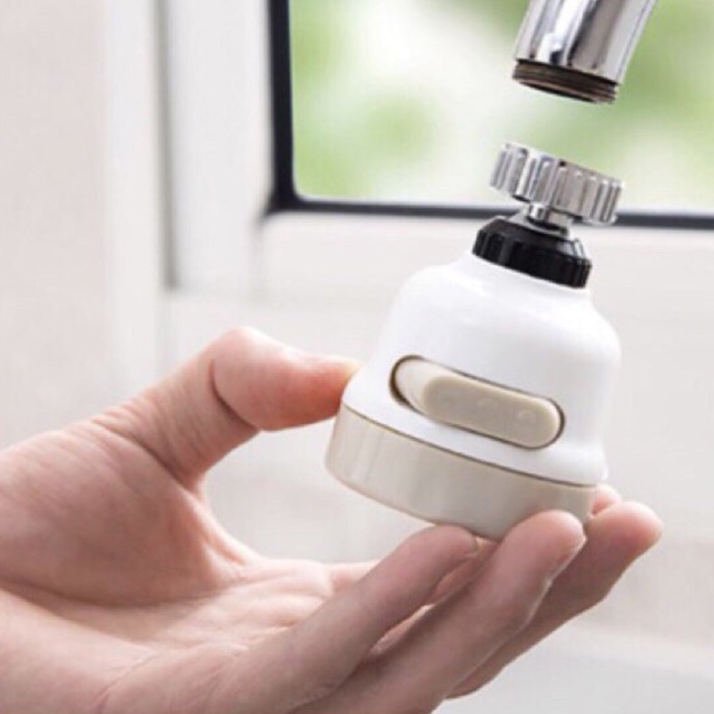 Đầu nối vòi rửa bát tăng áp 3 chế độ, xoay 360 độ Pimisi cho vòi nước lavabo rửa mặt - chậu rửa chén bát | chính hãng