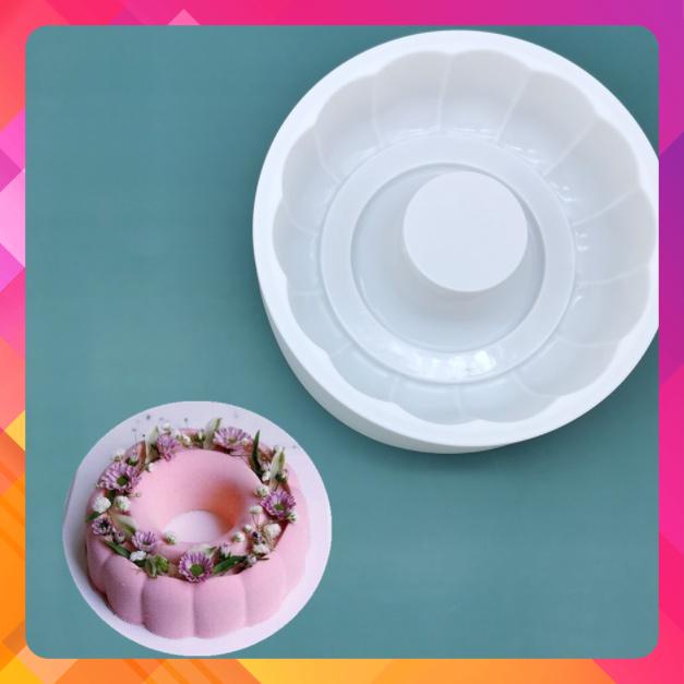000083K17_Khuôn silicon đổ cốt bánh rau câu 4d