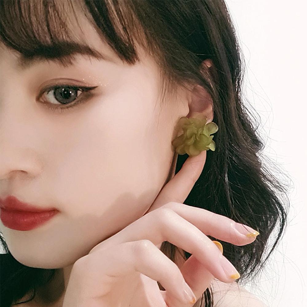 Khuyên Tai Resin Phong Cách Hàn Quốc Ngọt Ngào Thời Trang Xuân Hè Cho Nữ