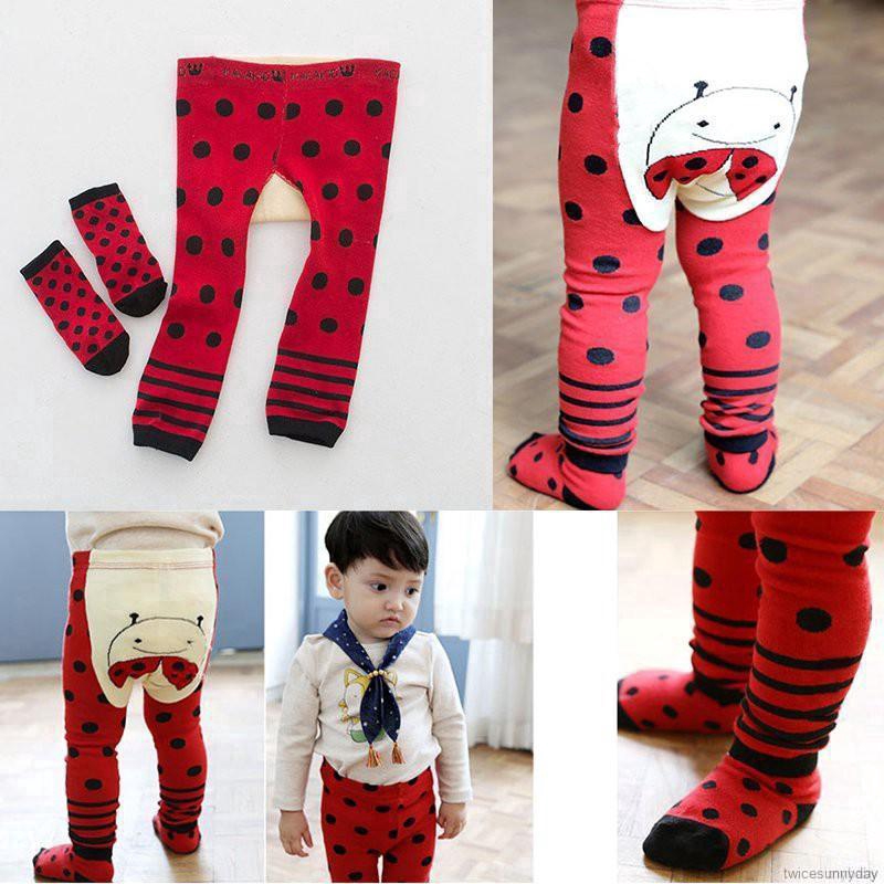 Quần legging giữ ấm in họa tiết động vật xinh xắn cho bé
