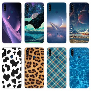 Ốp điện thoại chống sốc in họa tiết sang trọng cho Samsung Galaxy A20S 6.5" SM-A207F/DS