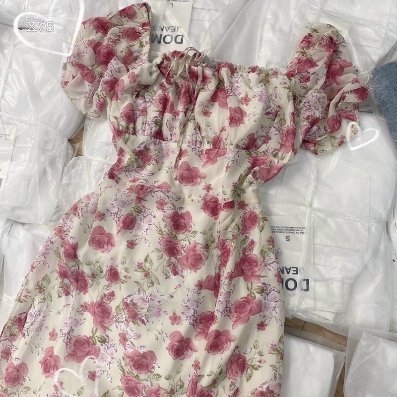 ĐẦM MAXI HOA CỔ U XẺ TÀ (KÈM VIDEO HÌNH THẬT) | BigBuy360 - bigbuy360.vn