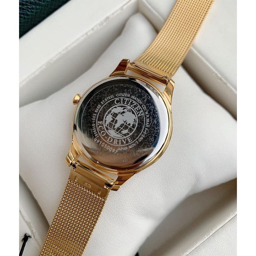Đồng Hồ Nữ Ci.tizen Eco-Drive Dây Lưới Pwatch EM0502-86P Chính Hãng