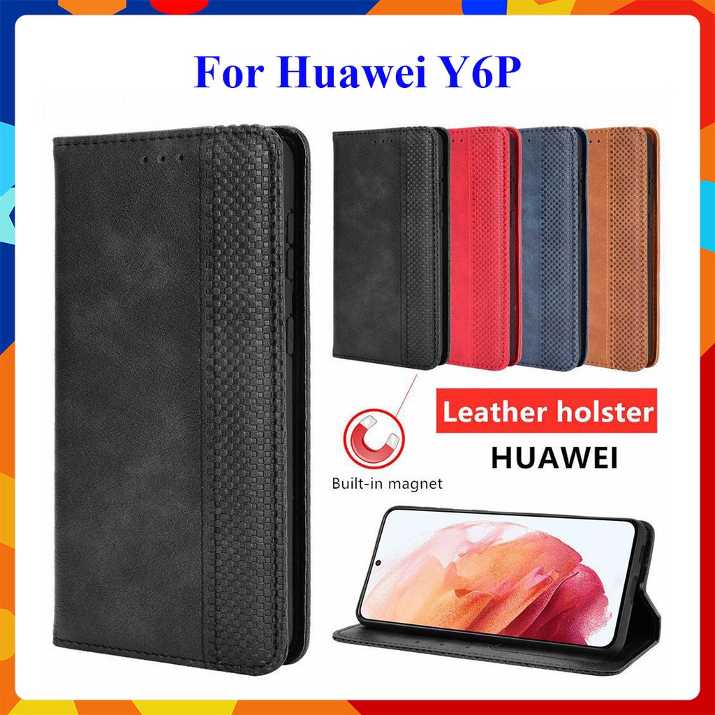 [FreeShip] Bao da dạng ví Huawei Y6p (cam kết xịn) hit nam châm, ngăn đựng thẻ tiền tiện lợi