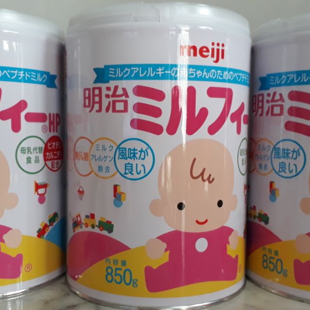 Sữa Meiji HP cho bé dị ứng đạm sữa bò 850g date 08.2022