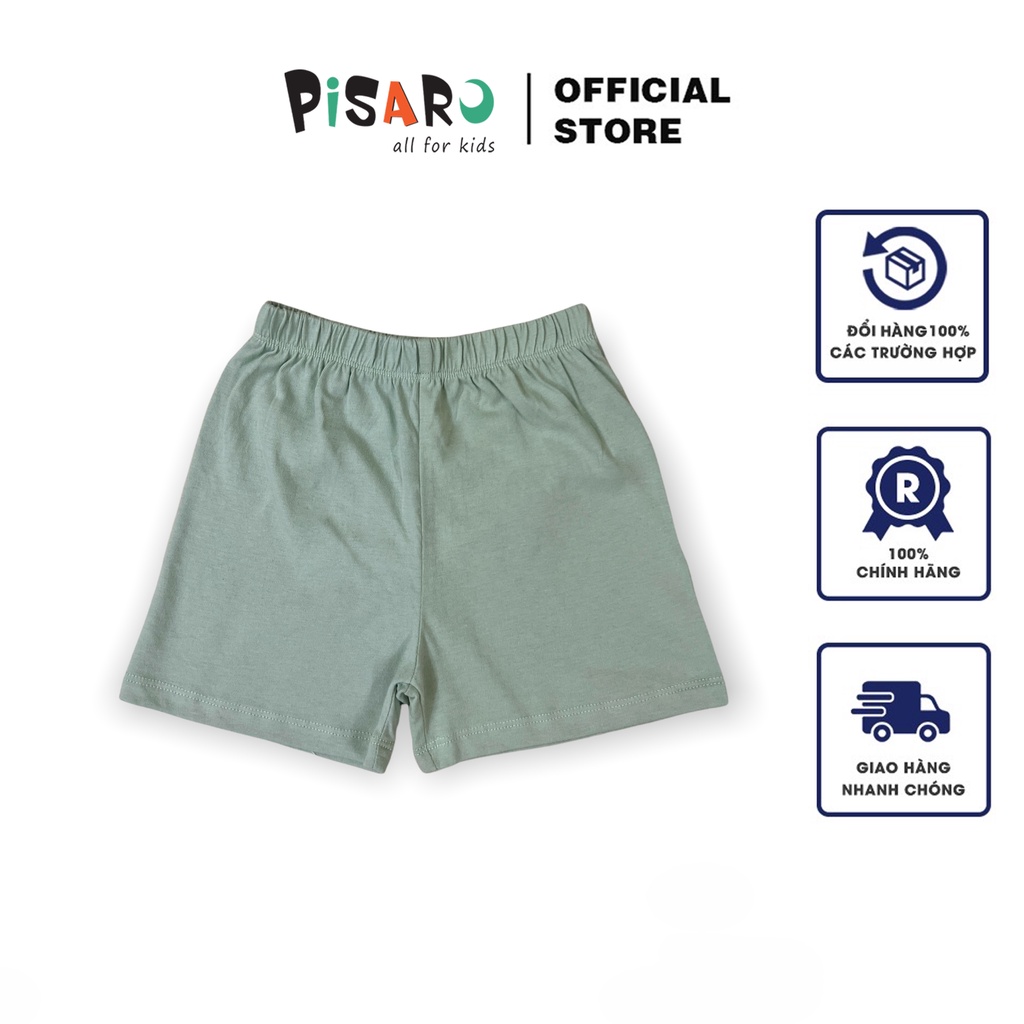 Áo ba lỗ bé trai bé gái Pisaro Kids 100% Cotton từ 0 đến 7 tuổi, áo thun ngắn tay trẻ em cao cấp co dãn mềm mịn