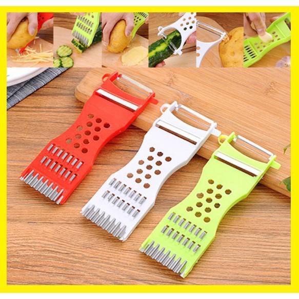 Combo 2 Dao Bào Dao Gọt Thái Rau Củ Quả Đa Năng Tiện Dụng 5in1 (15.5*7.5 cm)