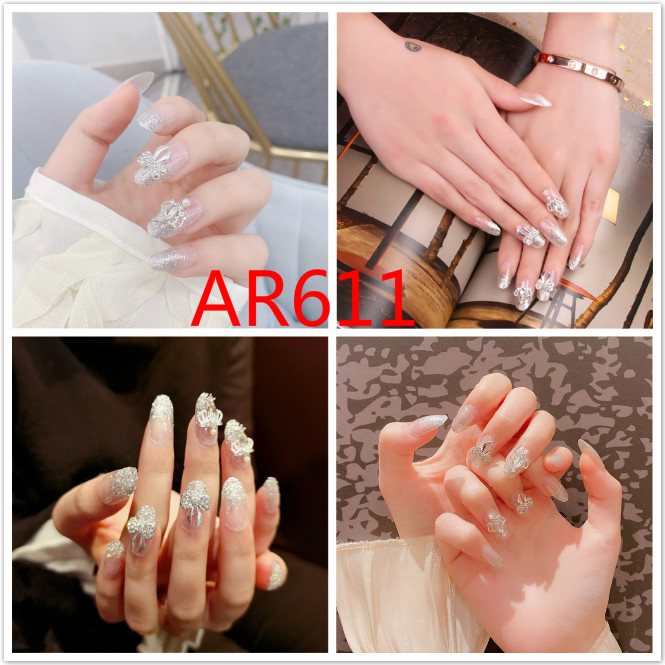 Set 24 Móng Tay Giả Trang Trí Làm Đẹp Với 6 Phong Cách Tùy Chọn