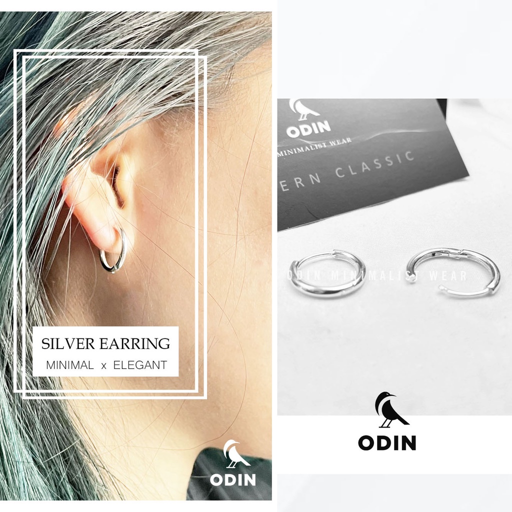Khuyên tai Bạc ODIN - Silver Earring - Tối giản & Thanh Lịch