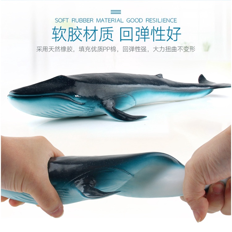 Mô Hình Cá Voi Bằng Cao Su cotton Mềm Kích Thước Lớn Cho Bé