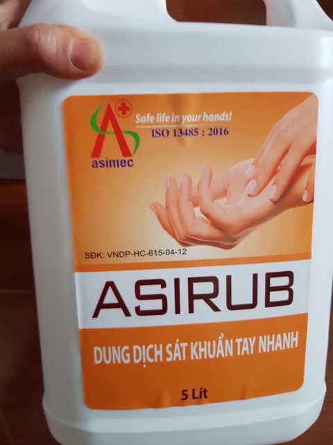 Nước rửa tay sát khuẩn khô ASIRUB 500ml - Việt Nam