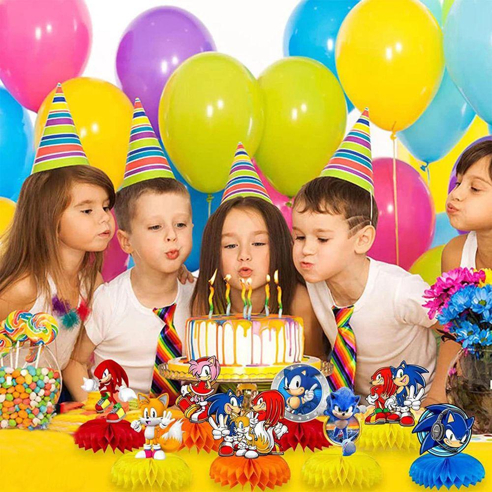 Set 7 Quạt Giấy Tổ Ong Để Bàn Trang Trí Nội Thất