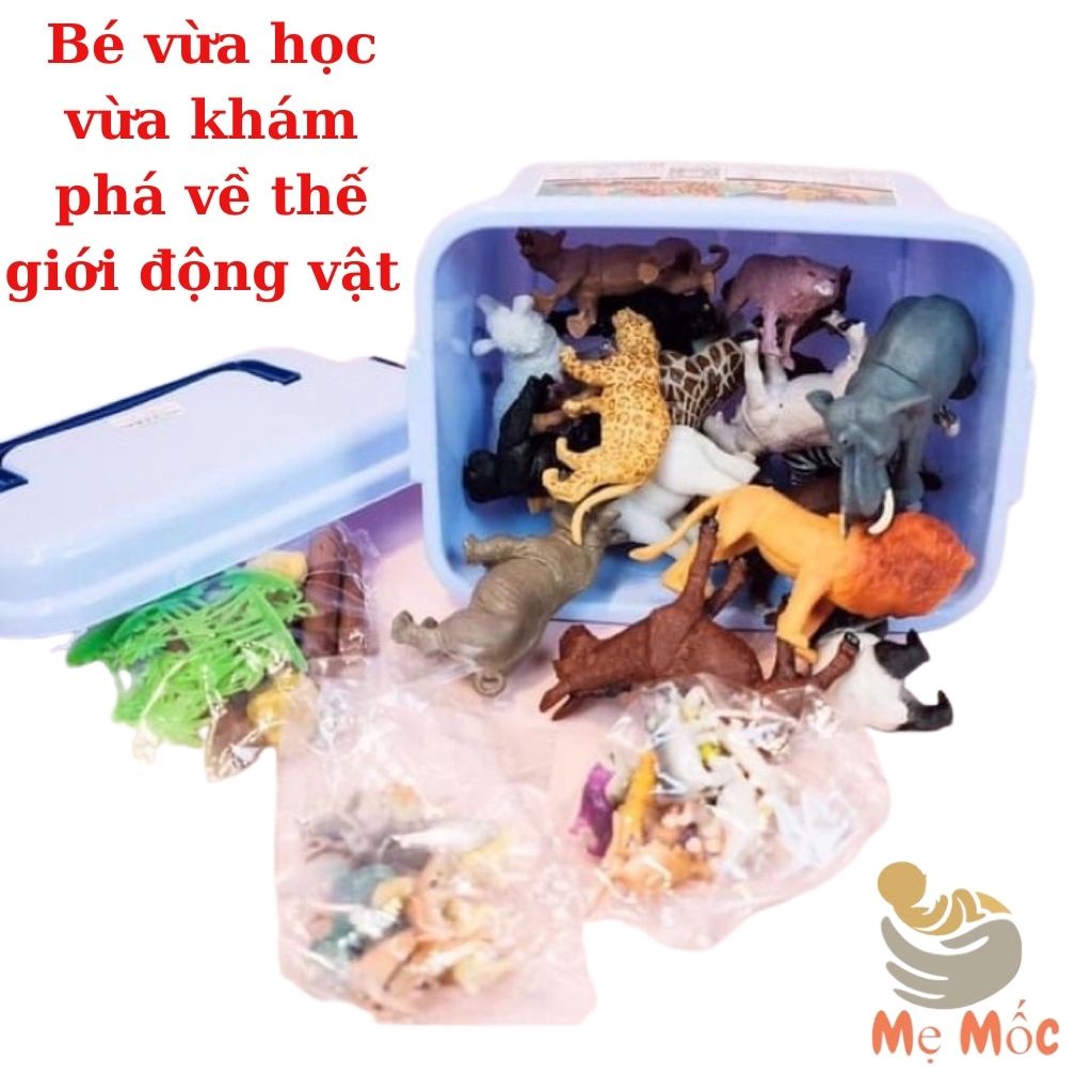 Đồ Chơi Trẻ Em Mô Hình 58 Động Vật Hoang Dã Giúp Con Phát Triển Trí Tuệ, Tư Duy, Shop Mẹ Mốc ,DV58