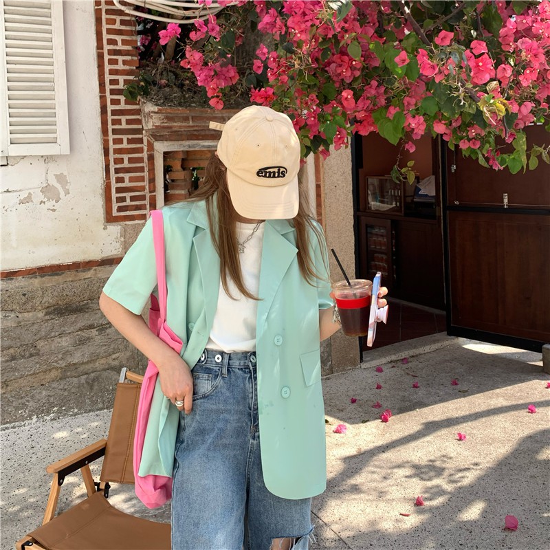 Áo Khoác Blazer Form Rộng Phong Cách Hàn Quốc Thanh Lịch Dành Cho Nữ | BigBuy360 - bigbuy360.vn