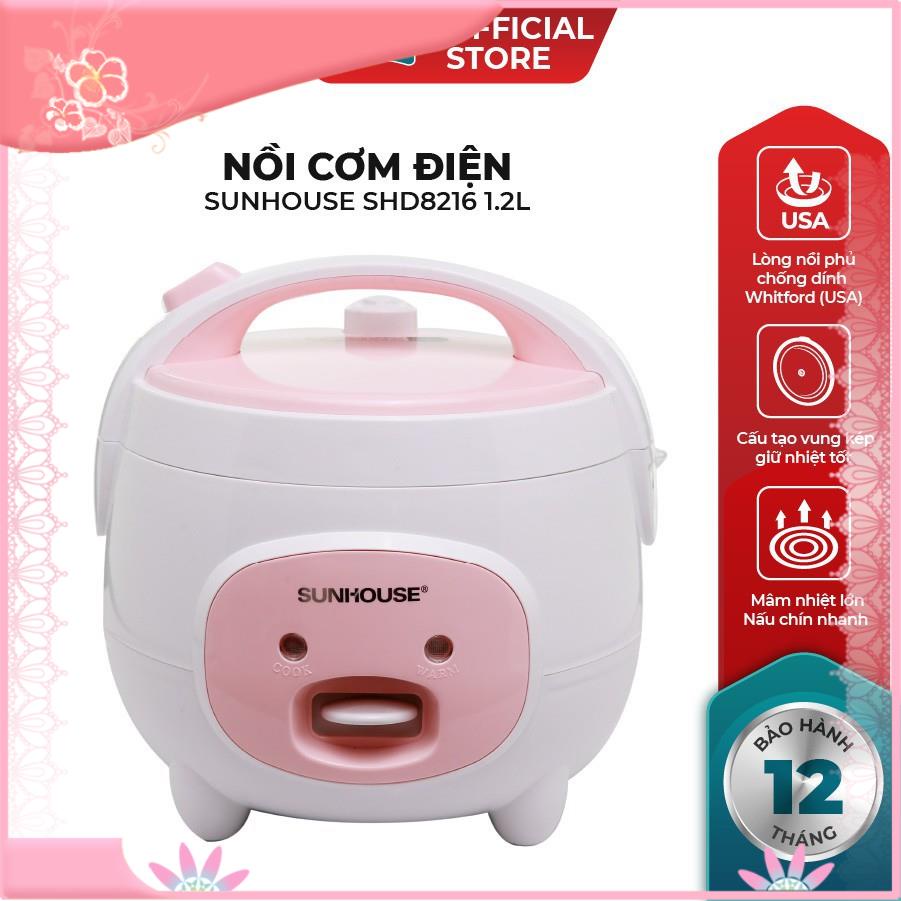 Nồi cơm điện 1.2L SUNHOUSE SHD8217W