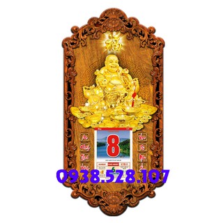 Lịch gỗ 2019 phật di lặc