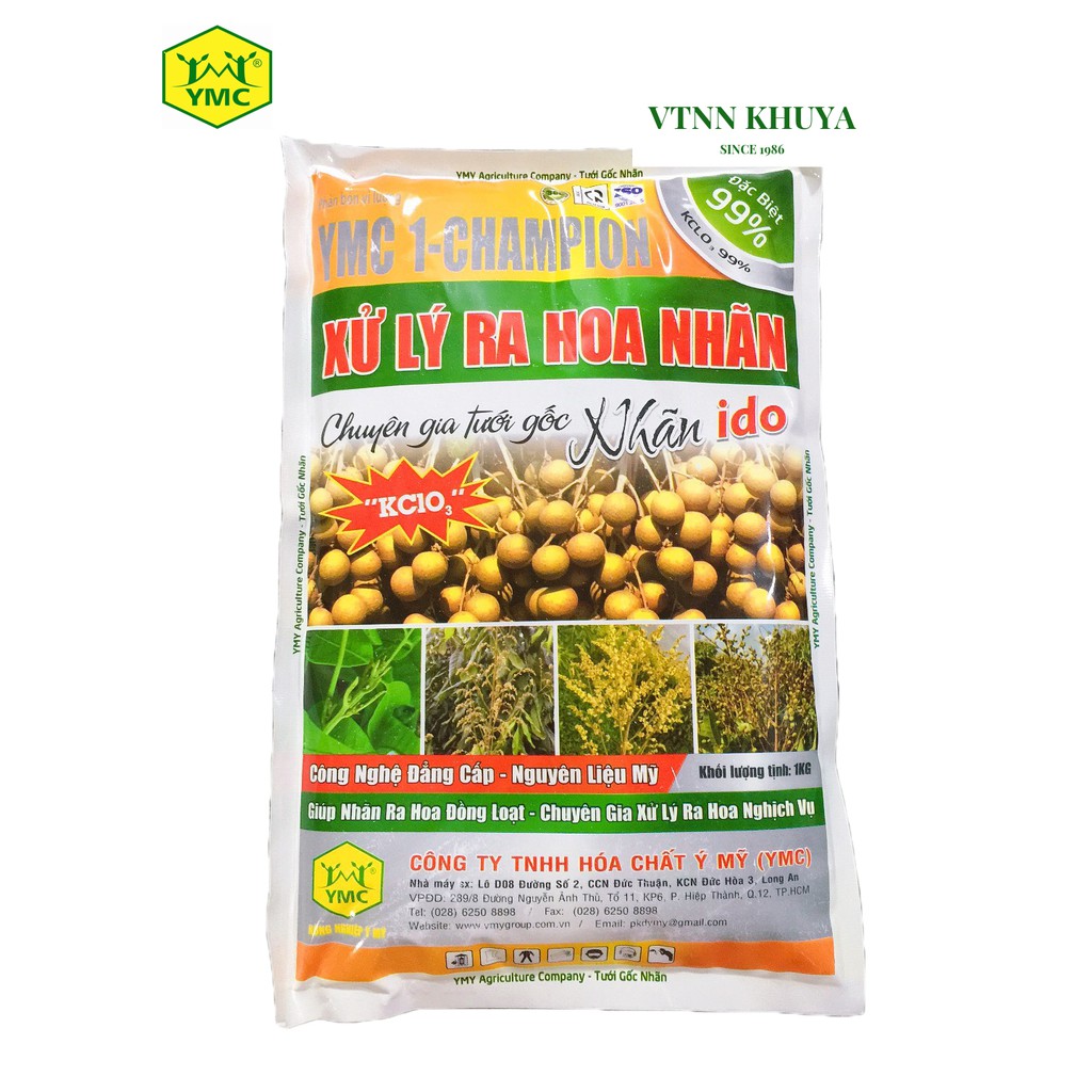 Phân bón Xử lý ra hoa nhãn Chuyên nhãn IDO Ý Mỹ 1kg