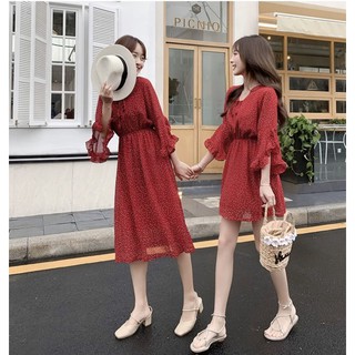 (HÀNG ORDER) Váy chấm bi dáng xòe đôi bạn thân GNCM