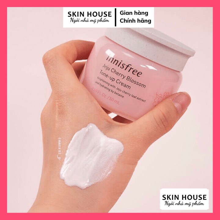 Kem dưỡng Innisfree Tone Up Cream - Kem dưỡng trắng da nâng tông Innisfree Jeju Cherry Blossom Tone Up Cream