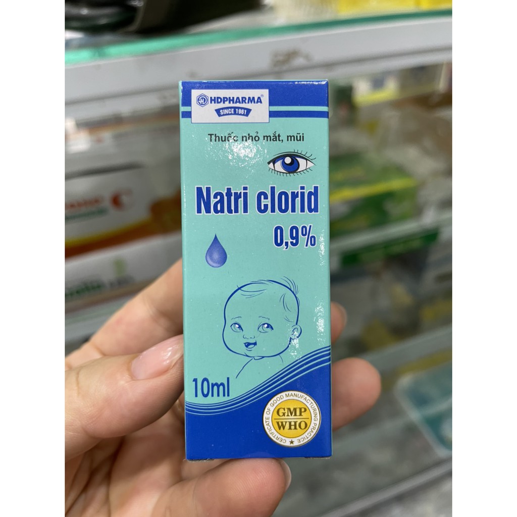 Nước muối sinh lý Nacl 0,9% lọ 10ml (Rửa mắt, mũi)