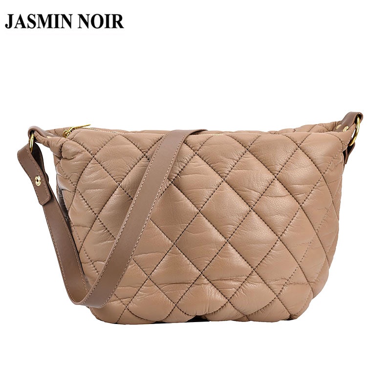 Túi Đeo JASMIN NOIR Chéo Hình Vuông Nhỏ Họa Tiết Caro Phong Cách Retro Cho Nữ