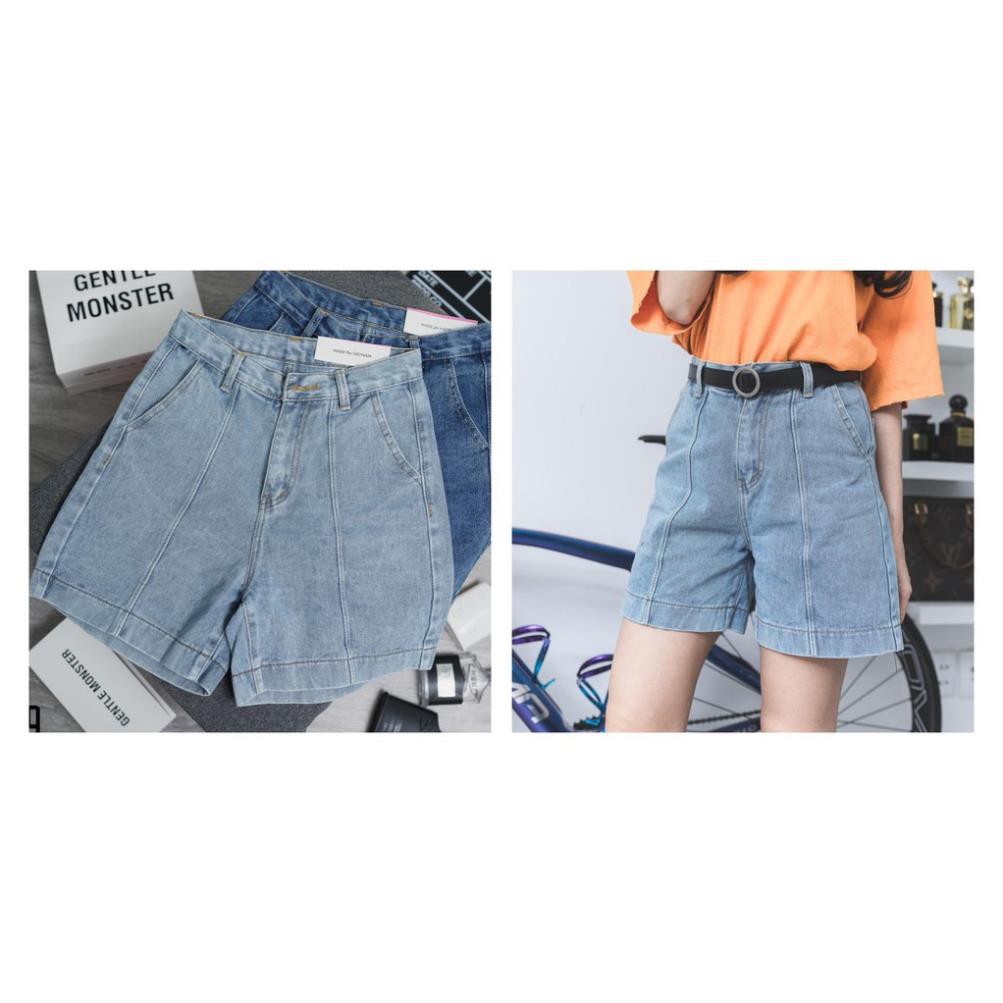 6 MẪU Quần Short Ngố Jean Lững Ống Rộng Lai Cuốn Phong Cách ULZZANG [HÌNH THẬT] ་