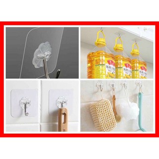 Combo 500 móc dán tường trong suốt siêu dính