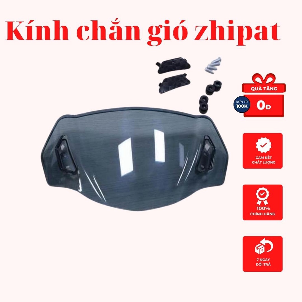Kính chắn gió mão mào Zhipat chính hãng lắp xe Wave a 50cc 100cc 110cc 2006 - 2022 bảo hành 1 năm