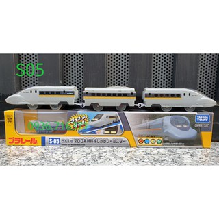 Mô hình tàu hỏa chạy pin Takara tomy có đèn, S05 (tàu to, có 3 toa)