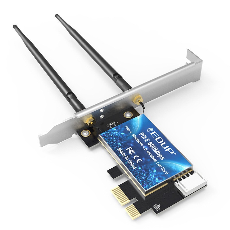 PC NEW Card Mạng Pci Express 600mbps 2.4ghz 5ghz Bluetooth 4.0 Cho Máy Tính