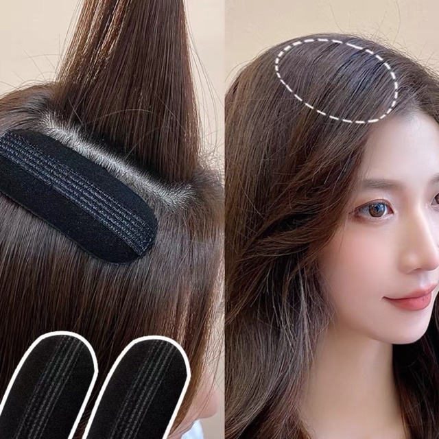 Set 2 Kẹp ẩn tạo kiểu phồng cho tóc chất liệu xốp phong cách Hàn Quốc - willa