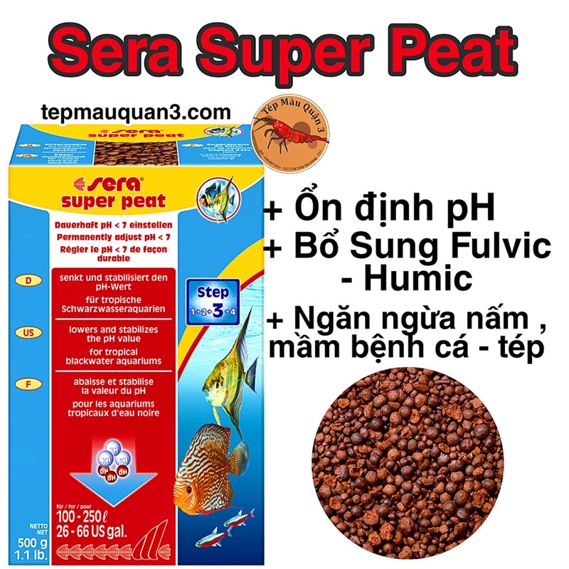 SERA SUPER PEAT - Bổ Sung Fulvic - Humic Tự Nhiên - Giảm pH