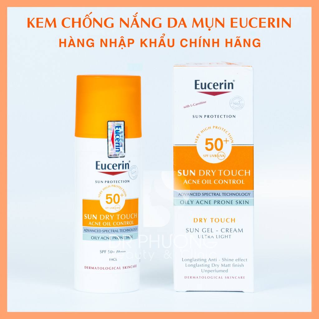 Kem chống nắng cho da nhờn mụn Eucerin Oil Control SPF50+