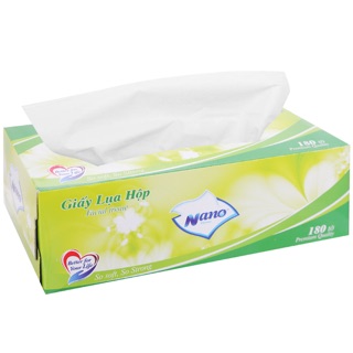 Khăn giấy lụa nano hộp 180 tờ 2 lớp