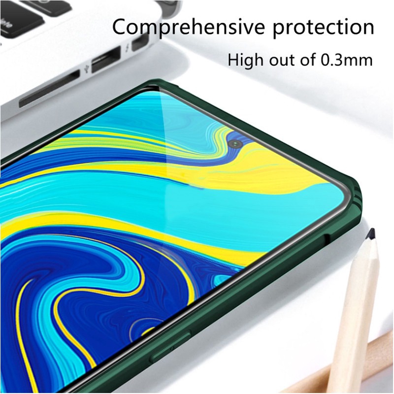 Casing Redmi Note 7 8 9 Pro Max 9s 8T 7s 10X K30 K30i K30s POCO X3 NFC M3 Prime Case Transparent Blade Back Shockproof Corners Slim Case Cover