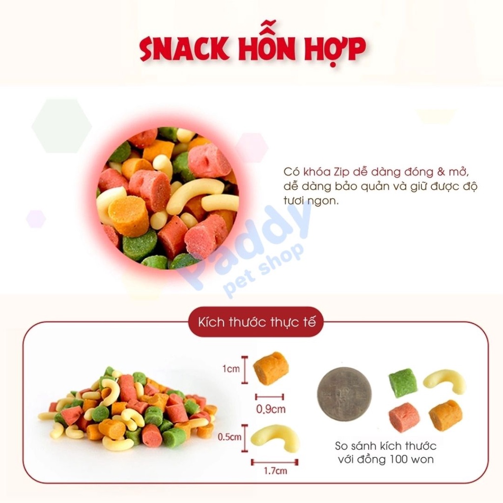 Snack Hỗn Hợp Cho Chó Mèo Bowwow Mixed Snack