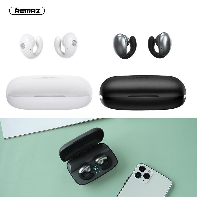 CHÍNH HÃNGTai nghe Bluetooth Remax TWS-17 V5.0 Pin dùng 3.5H 2 tai có đốc sạc 12000mAh cảm ửng chạm khi sạc có đèn
