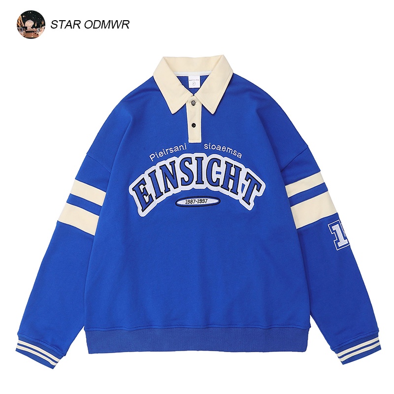 ( 2 Màu HotTrend ) Áo Nỉ Ngoại Dài Tay Cổ Bẻ   Cực Sịn Chất Ngoại Mặc Ấm Áp Vô Cùng - Form Style Hàn Quốc Trẻ Trung Động