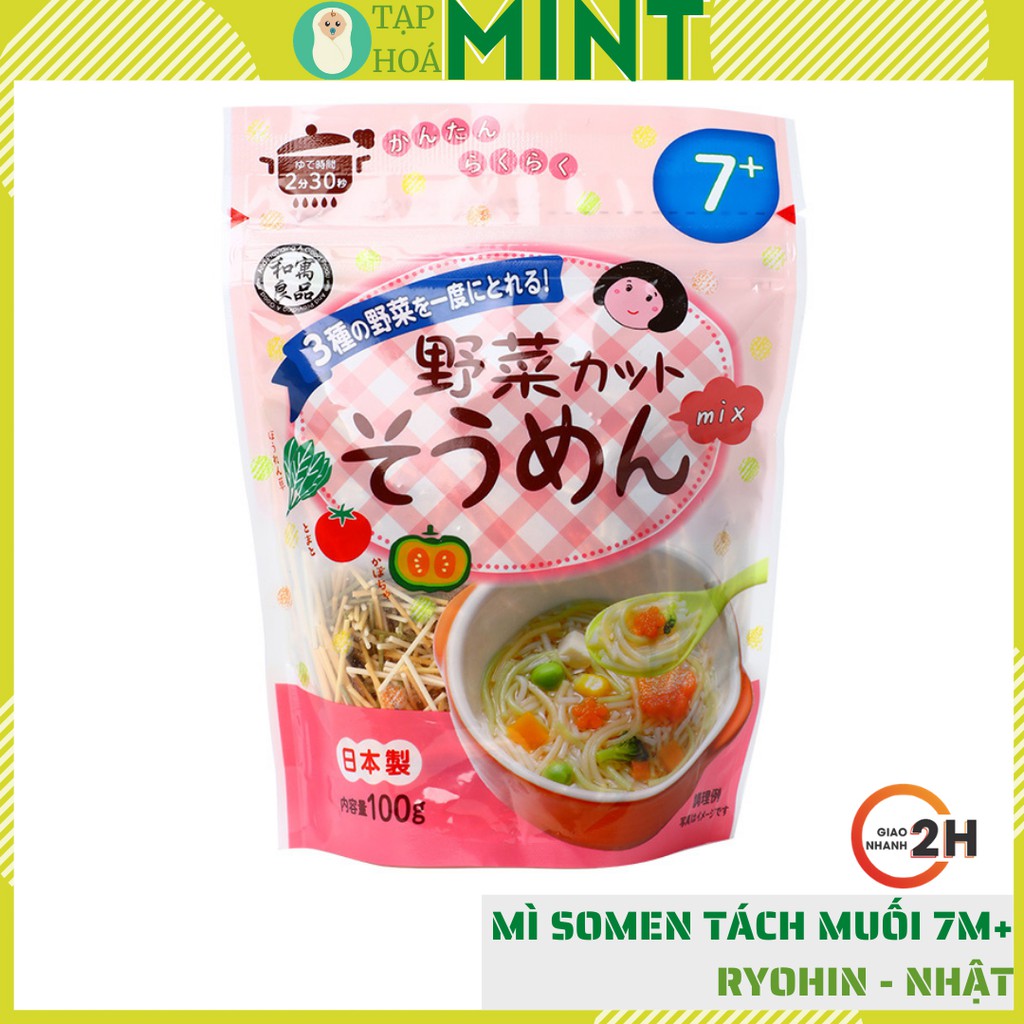 Mì ăn dặm tách muối Nhật Ryohin Mix rau củ - Tạp hoá mint