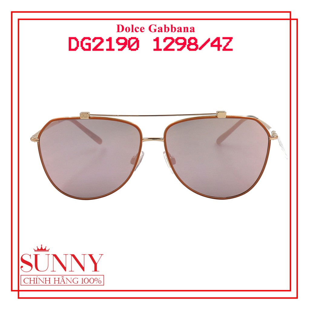 Kính mát chính hãng Dolce Gabbana DG2190 1298/4Z màu sắc thời trang, thiết kế dễ đeo bảo vệ mắt