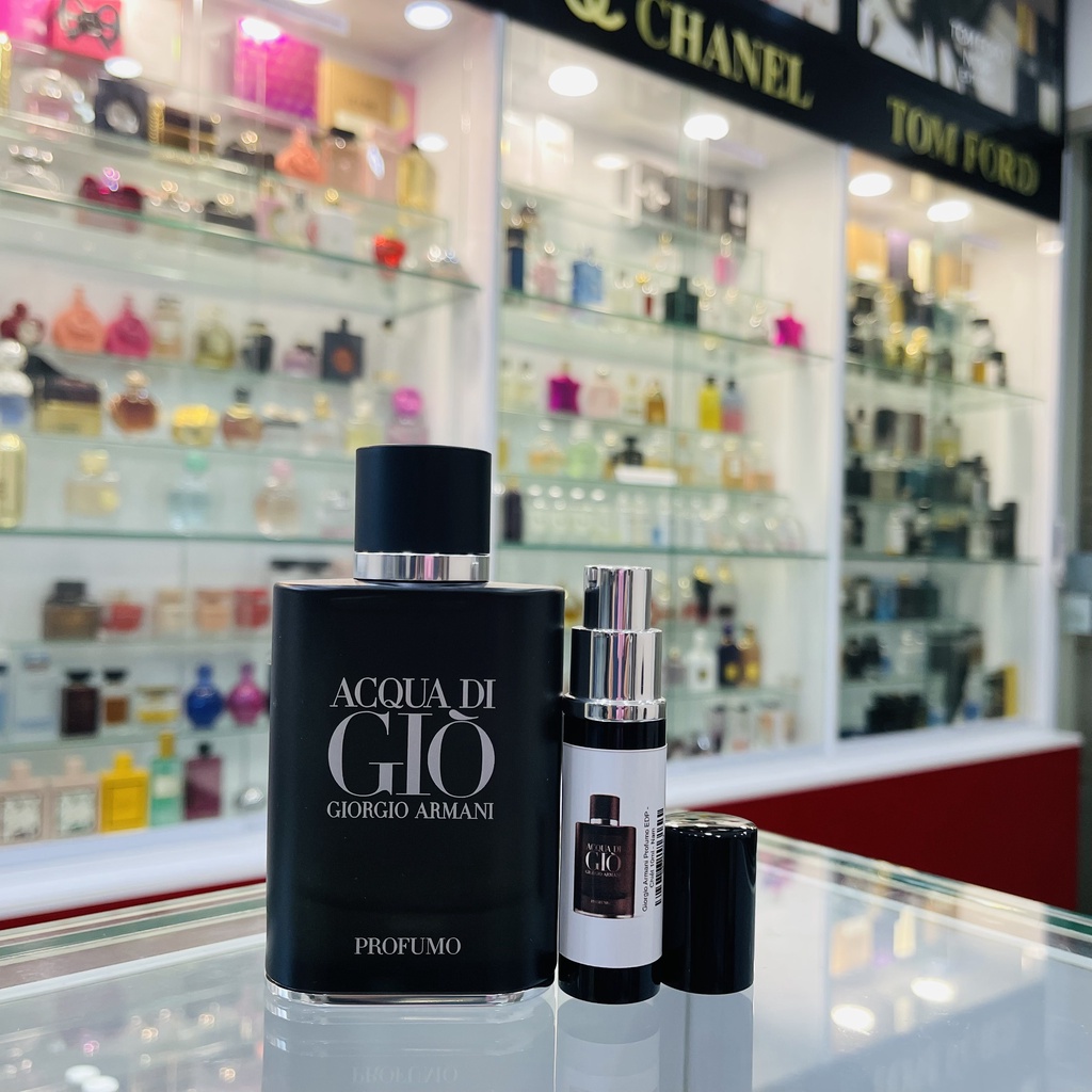 Nước hoa nam 10ml Acqua di Gio Profumo EDP (Giò đen) - Hương nhang và nước biển lịch lãm, tinh tế