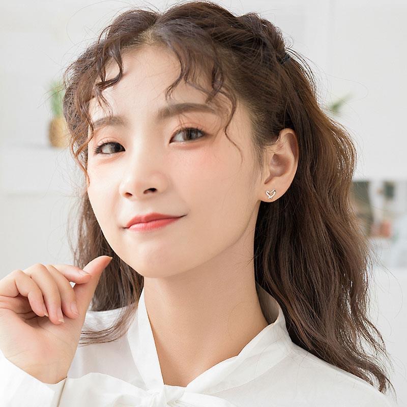 ✨✨Khuyên Tai Bạc 925 Hình Trăng Sao Đơn Giản Phong Cách Hàn Quốc Thời Trang Cho Nữ